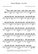 It's You - Stevie Wonder drum sheet music