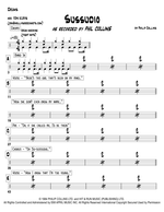 Sussudio - Phil Collins drum sheet music