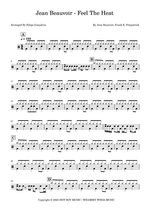 Feel the Heat - Jean Beauvoir drum sheet music