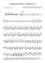 God Hates Us - Avenged Sevenfold drum sheet music