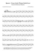Crazy Little Thing Called Love - Queen drum sheet music