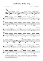 Baby, Baby - Amy Grant drum sheet music