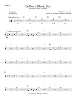 Doll on a Music Box - R. Sherman drum sheet music