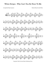 Why Can't You Be Nicer to Me - The White Stripes drum sheet music