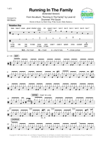 Running in the Family - Level 42 drum sheet music