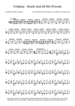 Death and All His Friends - Coldplay drum sheet music