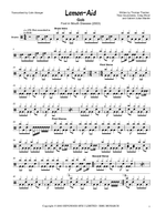 Lemon Aid - Gob drum sheet music