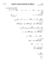 Saint Augustine in Hell - Sting drum sheet music