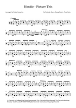 Picture This - Blondie drum sheet music