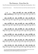 From Now On - The Features drum sheet music