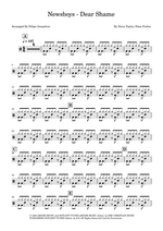 Dear Shame - Newsboys drum sheet music