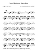 Front Row - Alanis Morissette drum sheet music