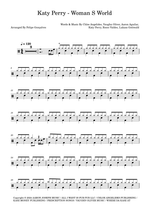 Woman's World - Katy Perry drum sheet music