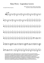 Legendary Lovers - Katy Perry drum sheet music