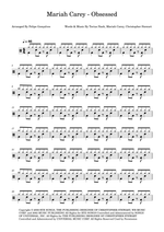 Obsessed - Mariah Carey drum sheet music