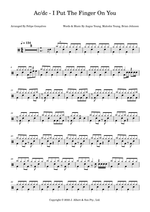I Put the Finger on You - AC/DC drum sheet music