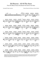 All of the Stars - Ed Sheeran drum sheet music