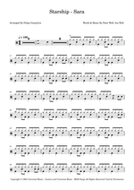 Sara - Starship drum sheet music