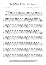 Let's Groove - Earth, Wind & Fire drum sheet music