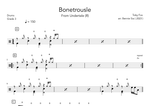 Bonetrousle - Toby Fox drum sheet music