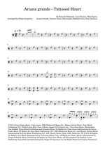 Tattooed Heart - Ariana Grande drum sheet music