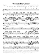 Addicted to Chaos - Megadeth drum sheet music