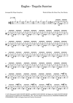Tequila Sunrise - Eagles drum sheet music