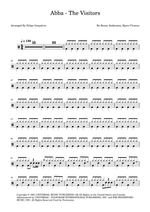 The Visitors - ABBA drum sheet music
