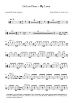My Love - Linda Perry drum sheet music