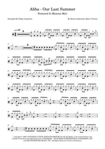 Our Last Summer - ABBA drum sheet music