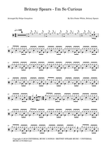 I'm so Curious - Britney Spears drum sheet music
