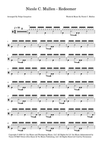 Redeemer - Nicole C. Mullen drum sheet music