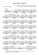 Mama - Spice Girls drum sheet music