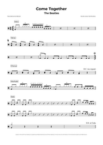 Come Together - Aerosmith drum sheet music