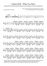 What I've Done - Linkin Park drum sheet music