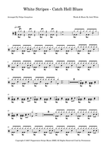 Catch Hell Blues - The White Stripes drum sheet music