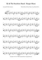 Boogie Shoes - Kc and the Sunshine Band drum sheet music