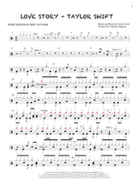 Love Story - Taylor Swift drum sheet music
