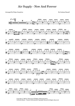 Now and Forever - Air Supply drum sheet music