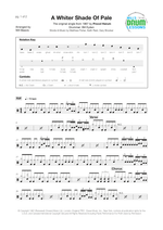 A Whiter Shade of Pale - Procol Harum drum sheet music