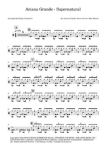 Supernatural - Ariana Grande drum sheet music