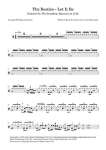 Let It Be - The Beatles drum sheet music