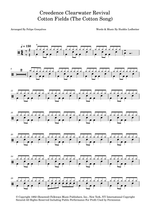 Cotton Fields (The Cotton Song) - Creedence Clearwater Revival drum sheet music