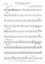 Man! I Feel Like a Woman! - Shania Twain drum sheet music