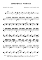 Cinderella - Britney Spears drum sheet music