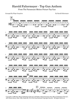 Top Gun Anthem - Harold Faltermeyer drum sheet music