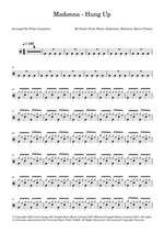 Hung Up - Madonna drum sheet music