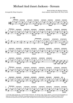 Scream - Michael Jackson and Janet Jackson drum sheet music