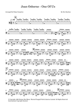 One of Us - Joan Osborne drum sheet music