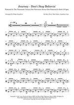 Don't Stop Believin' - Journey drum sheet music